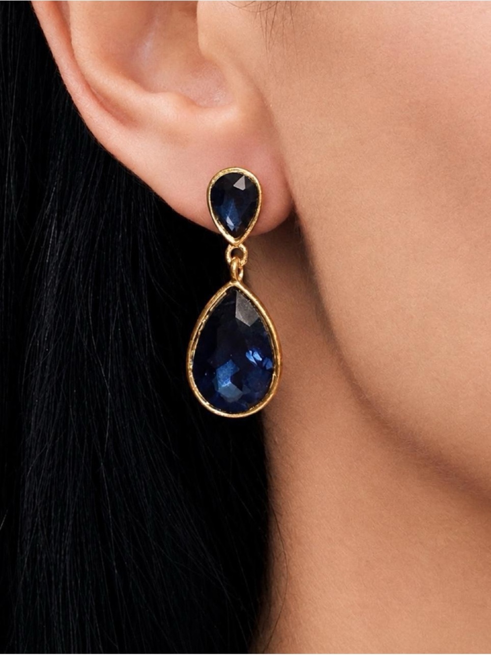 Lulus Blue Teardrop Earrings